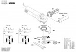 Bosch 3 601 H22 000 Gws 11-125 Ci Angle Grinder 230 V / Eu Spare Parts